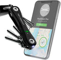 Pro - Compact Sizemart Trackable Key Holder w Flashlight & Tile Bluetooth Key Technology, EDC Key