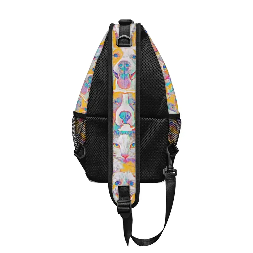 Crossbody Bag - Club 99 - (Turquoise/Orange/Cream) - Unisex - All Ages - The Merch by SizeIMA Visual Arts