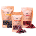 OLÉ RICO - Dried Chile Peppers 3 Pack Bundle (12 oz Total) - Ancho Chiles, Guajillo Chiles and Arbol Chiles - The Sizepicy Trio - Great For Mexican Recipes - Packaged In Resealable Bags