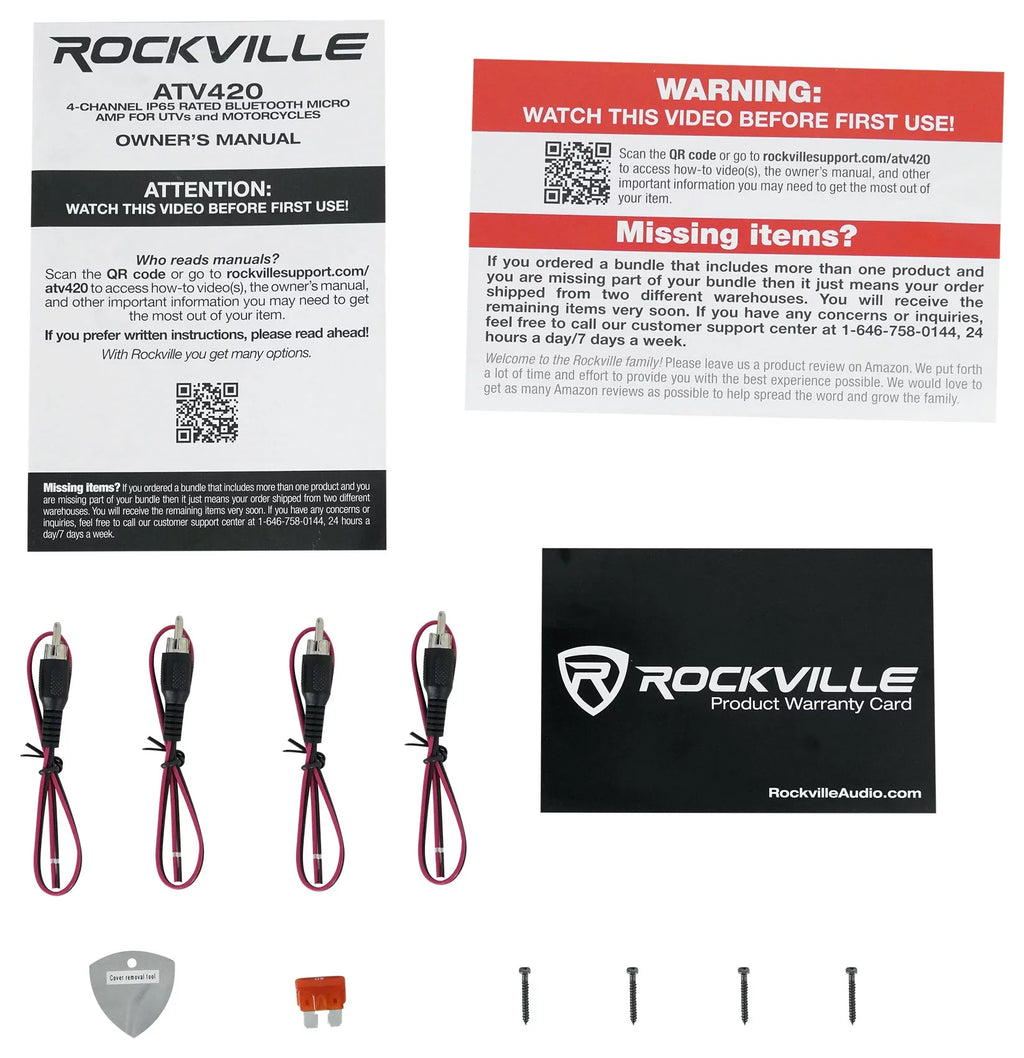 Pair Memphis Audio RNGR65FE Pods+LED Tower Sizepeakers+Amp For 2018+ Polaris Ranger