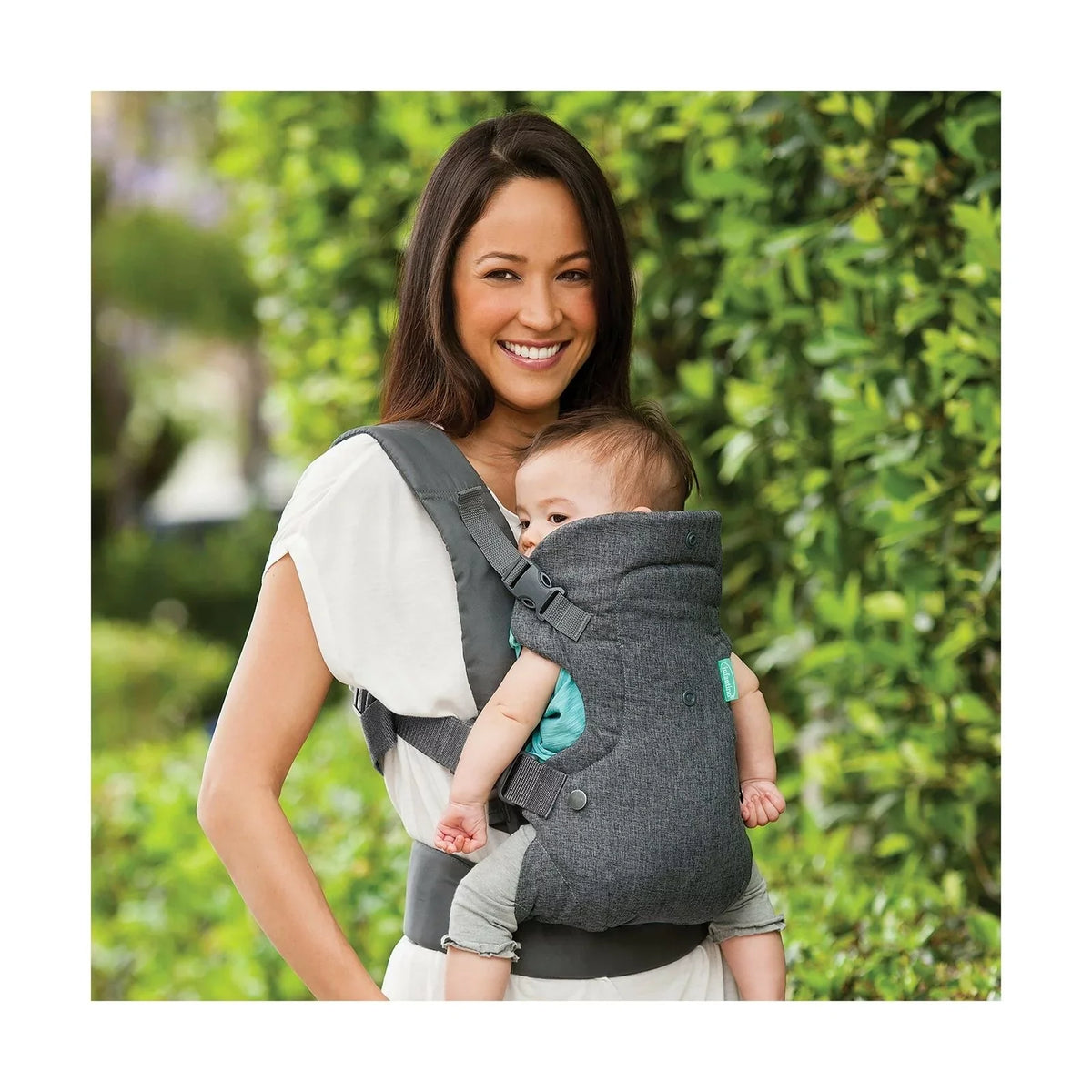 Infantino Flip Advanced 4-in-1 Carrier - Ergonomic, convertible, face-in and face-out front and back carry for newborns and older babies 8-32 lbs