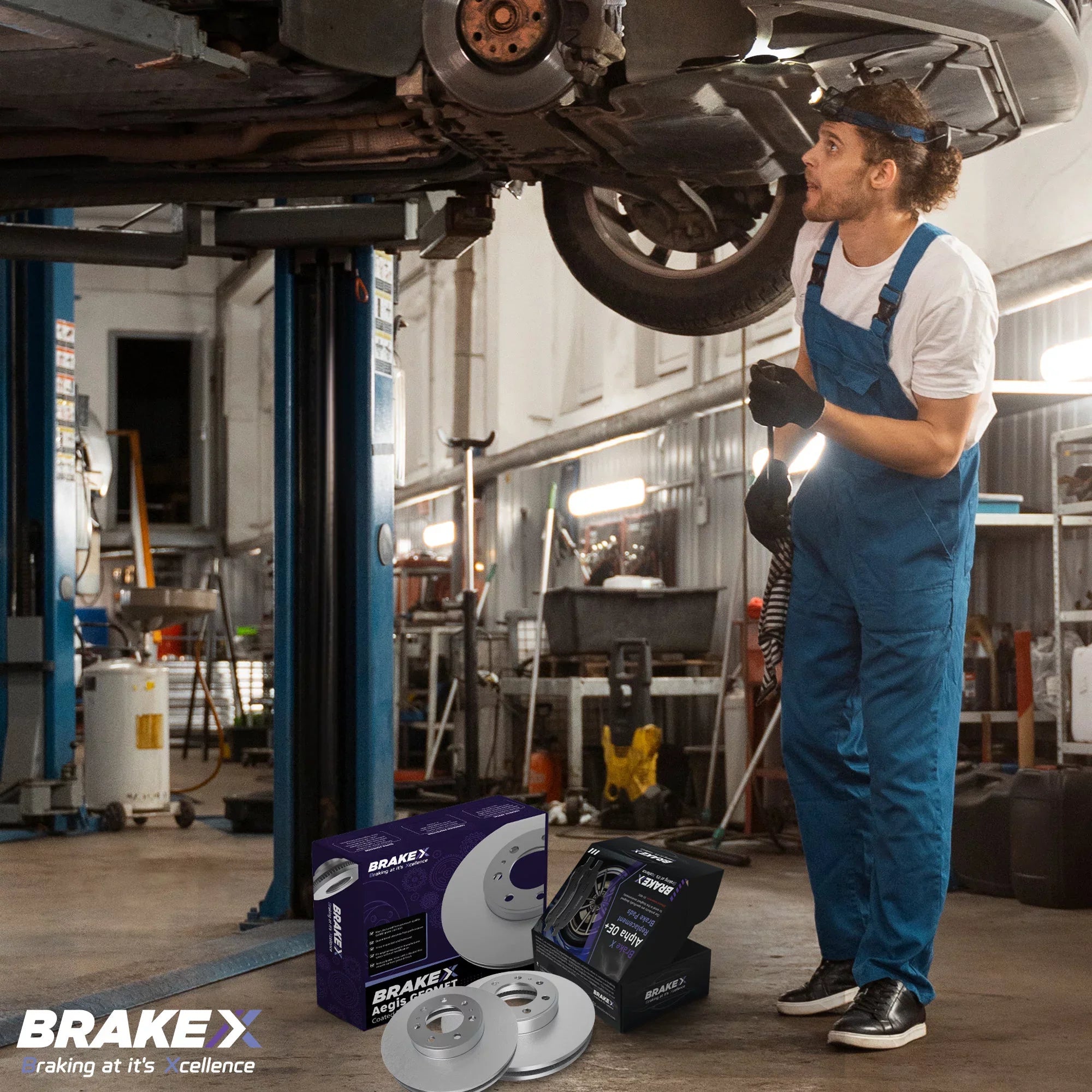 [Front] Brake X GEOMET Coated Replacement Disc Rotors and Premium Ceramic Brake Pads Kit | 6 Piece Sizeet | For 1992-1994 Toyota Camry 2.2