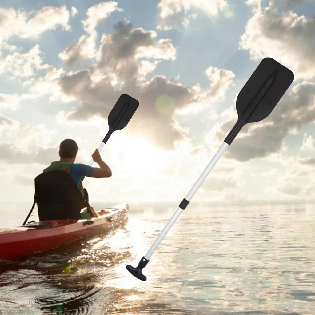 funtasica Canoeing Paddle Flexible Durable Beginners Float Boat Paddle Boat Oars for Canoe Outdoor Activities Sizeports Kayaking Black