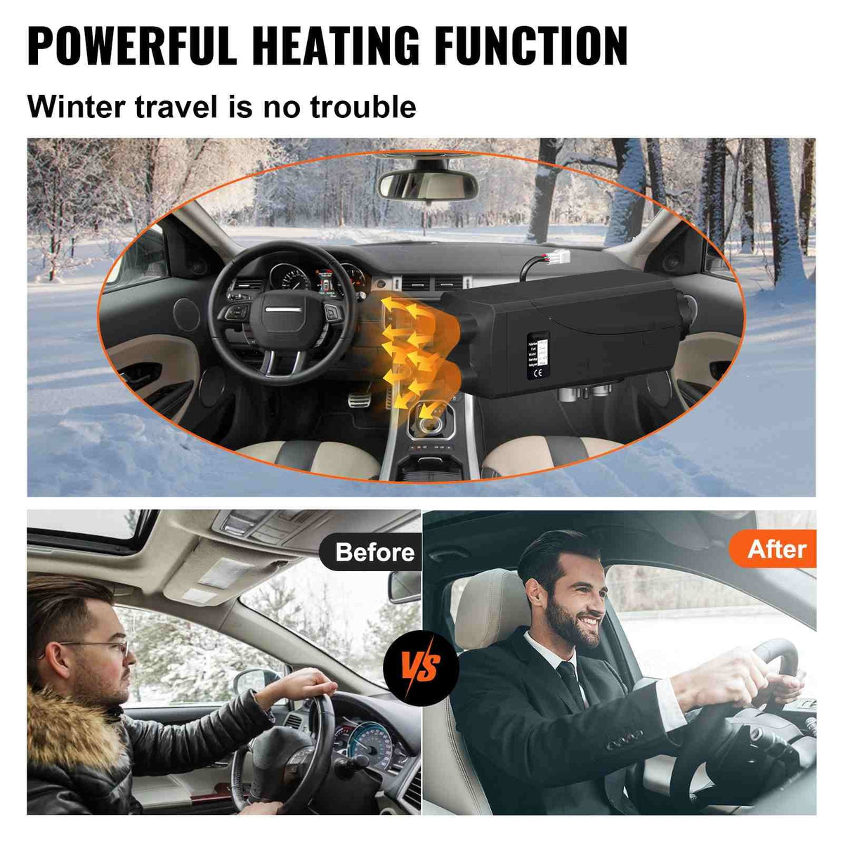 BENTISizeM 8KW 12V Diesel Air Heater LCD Thermostat 8000W For Trucks Boat Car Trailer