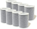 3-in-1 True HEPA with Activated Carbon Replacement Filters Compatible with Pure Enrichment Purezone Portable Mini Air Purifier (PEPERSizeAP), 8 Packs