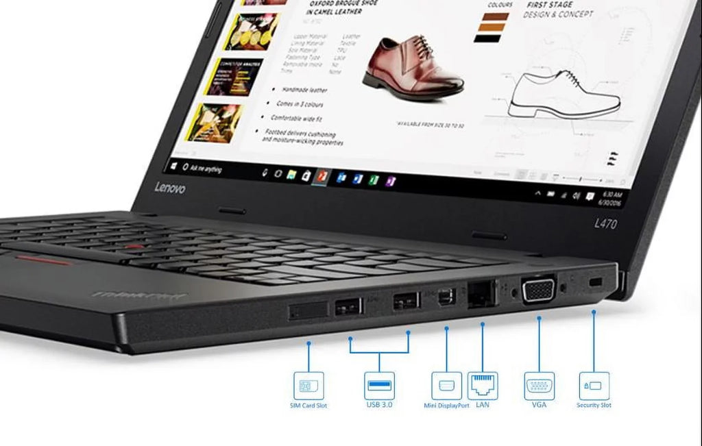 Restored Lenovo Thinkpad L470 W10Dg 14" Laptop Intel Core i5 2.40 GHz 8GB 250 GB W10P (Refurbished)