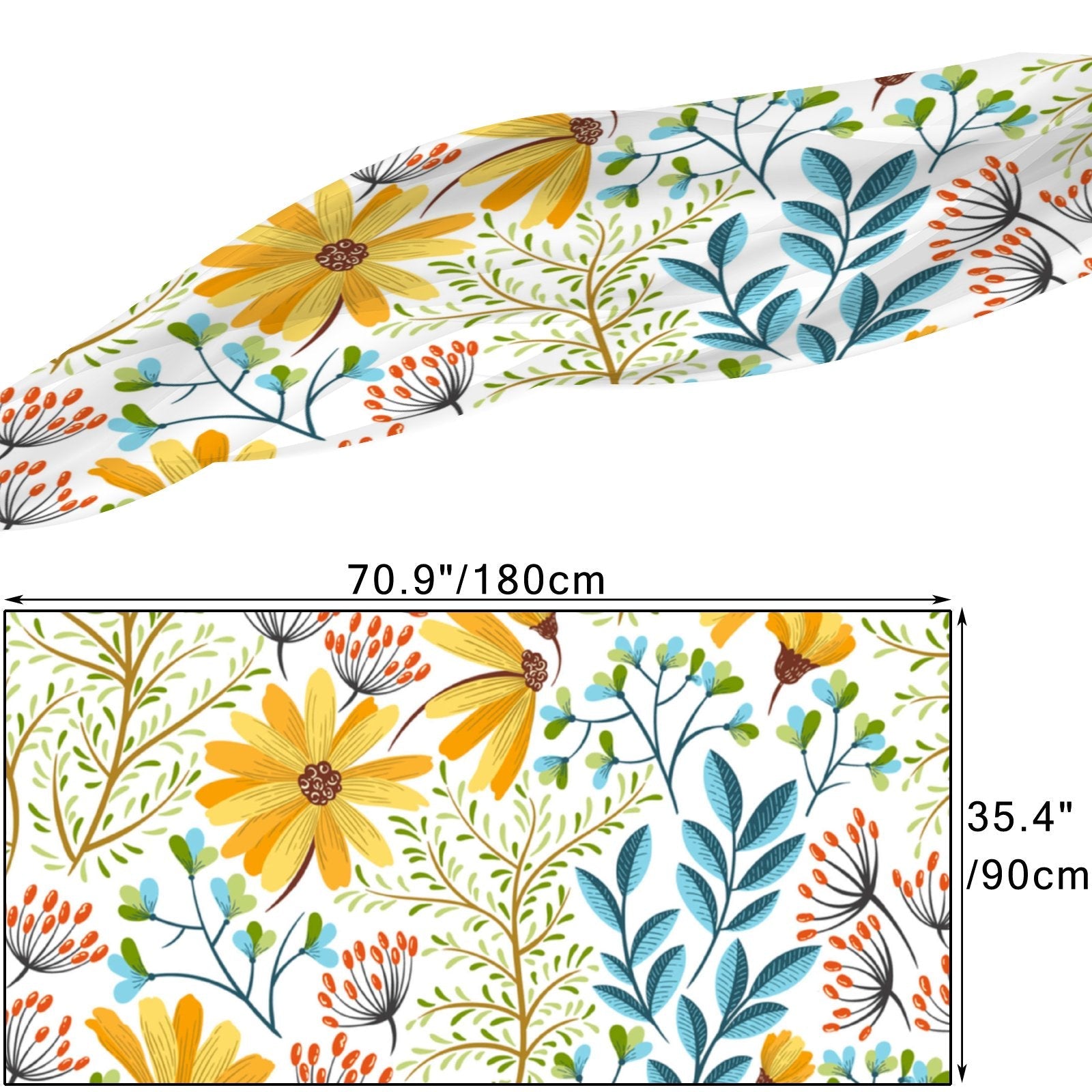 FREEAMG Colorful Floral Sizeilk Long Sizecarf for Women Large Oblong Sizeunscreen Sizehawls Wraps Neck Headscarf Hair Wraps Gift Packed