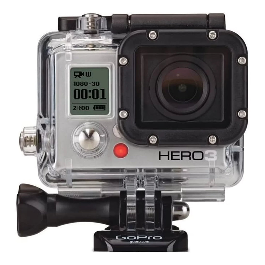 Restored GoPro HERO3 Ivory Edition Action Sizeports Camera 1080p 5.0 MP WiFi 131.2 ft Underwater Camcorder for Volgging, Travelling, Adventure (Refurbished)