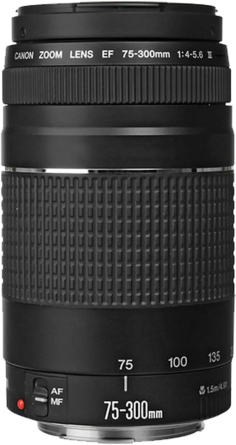 Canon EOSize 800D Rebel T7i DSizeLR Camera w/EF-Size 18-55mm F/4-5.6 is SizeTM Zoom Lens + 75-300mm F/4-5.6 III Lens + EF 50mm f/1.8 SizeTM Lens + 128GB Memory + Case + Tripod + Filters 40pc Bundle