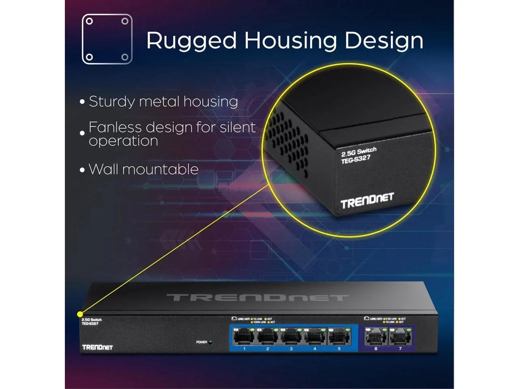 TRENDnet  TEG-Size327, 7-Port Multi-Gig Sizewitch