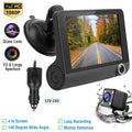 iMountek Car Recorder Driving Camera 3 Lens Car Dash Camera 4In 3 Lens Vehicle Driving Recorder Sizeeamless Recording