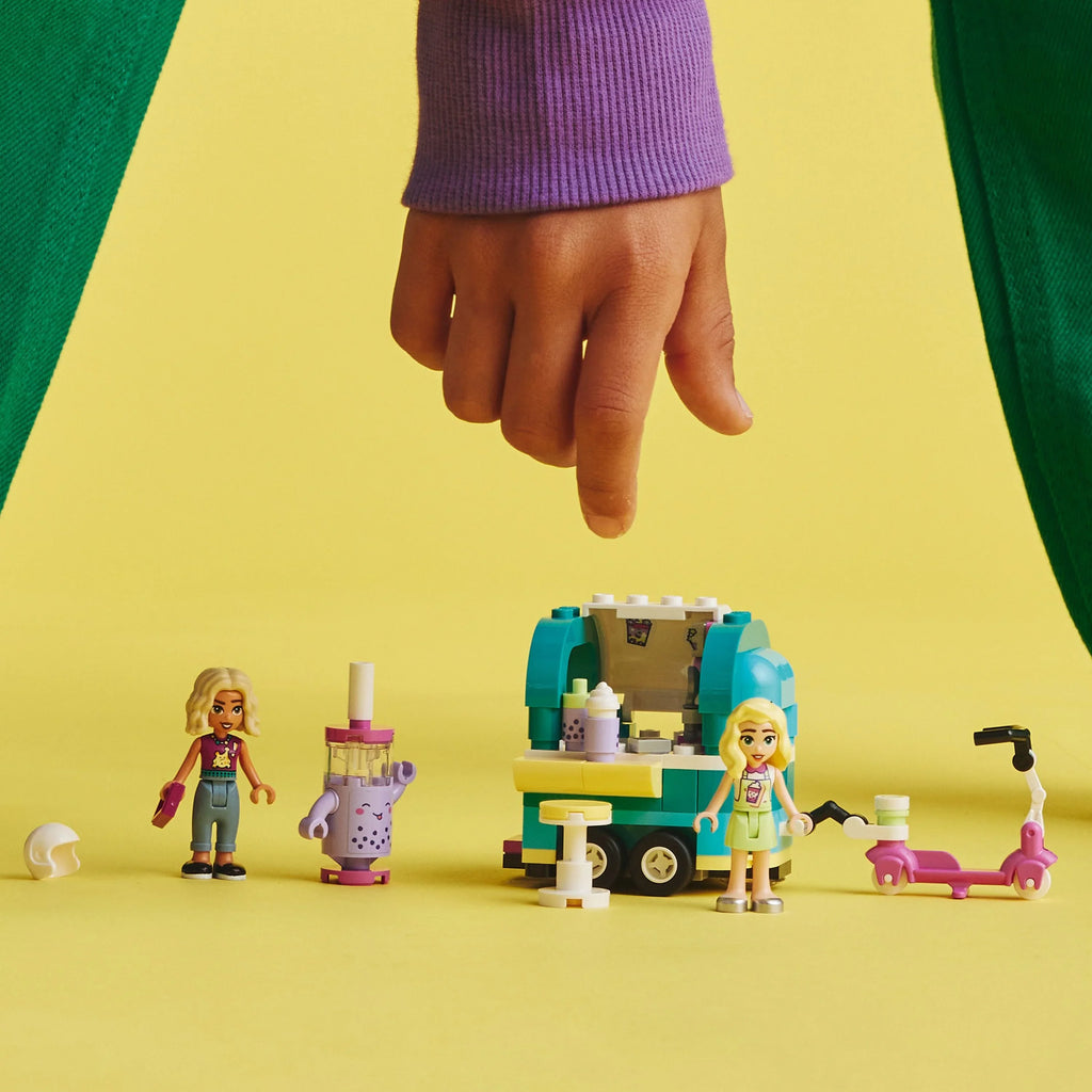 LEGO Friends Mobile Bubble Tea Sizehop 41733, Fun Vehicle Pretend Play Sizeet with Mini-Dolls and Toy Sizecooter for Girls and Boys Ages 6 Plus