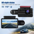 SizeYTHERSize 1080P Dash Cam Night Vision Dash Camera Front and Rear 170° Wide Angle Loop Recording