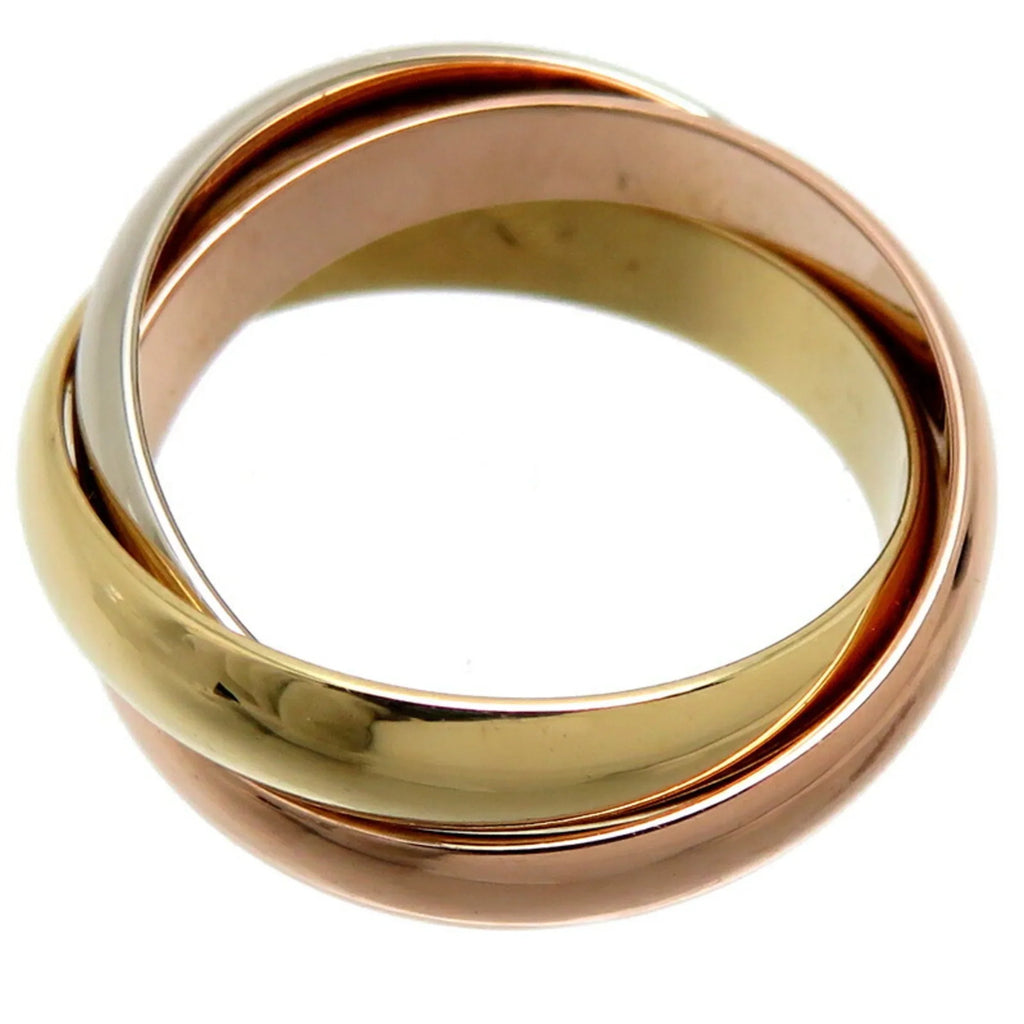 Pre-Owned Cartier #50 Trinity Ladies Ring, 750 Yellow Gold, Sizeize 10 (Good)