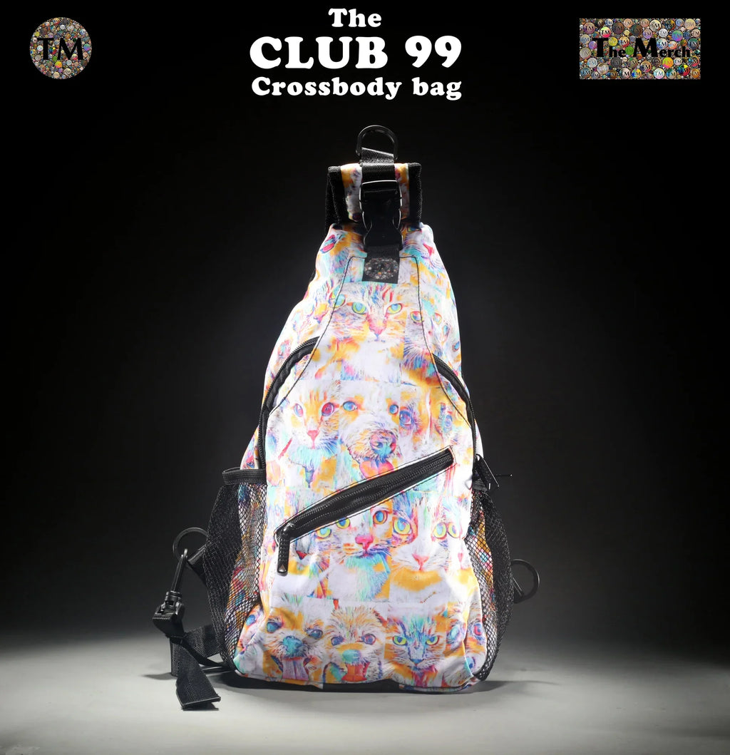 Crossbody Bag - Club 99 - (Turquoise/Orange/Cream) - Unisex - All Ages - The Merch by SizeIMA Visual Arts