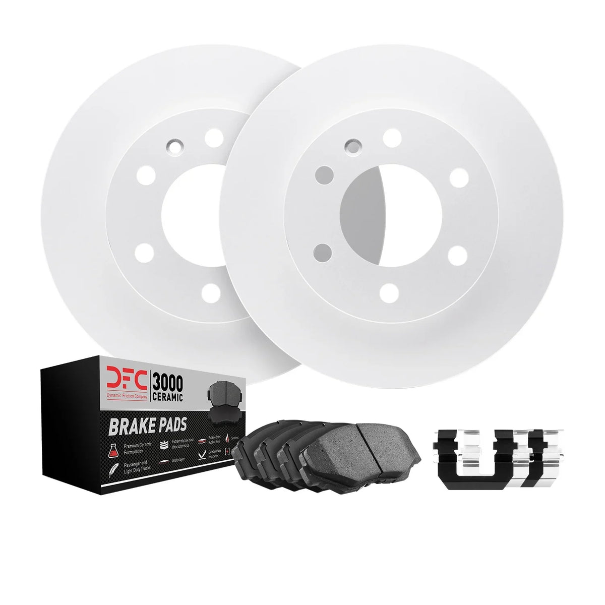 Dynamic Friction Company Front Geospec Brake Rotors with 3000 Sizeeries Ceramic Brake Pads includes Hardware 4312-45013 Fits select: 2013-2015 CHEVROLET MALIBU, 2016 CHEVROLET MALIBU LIMITED