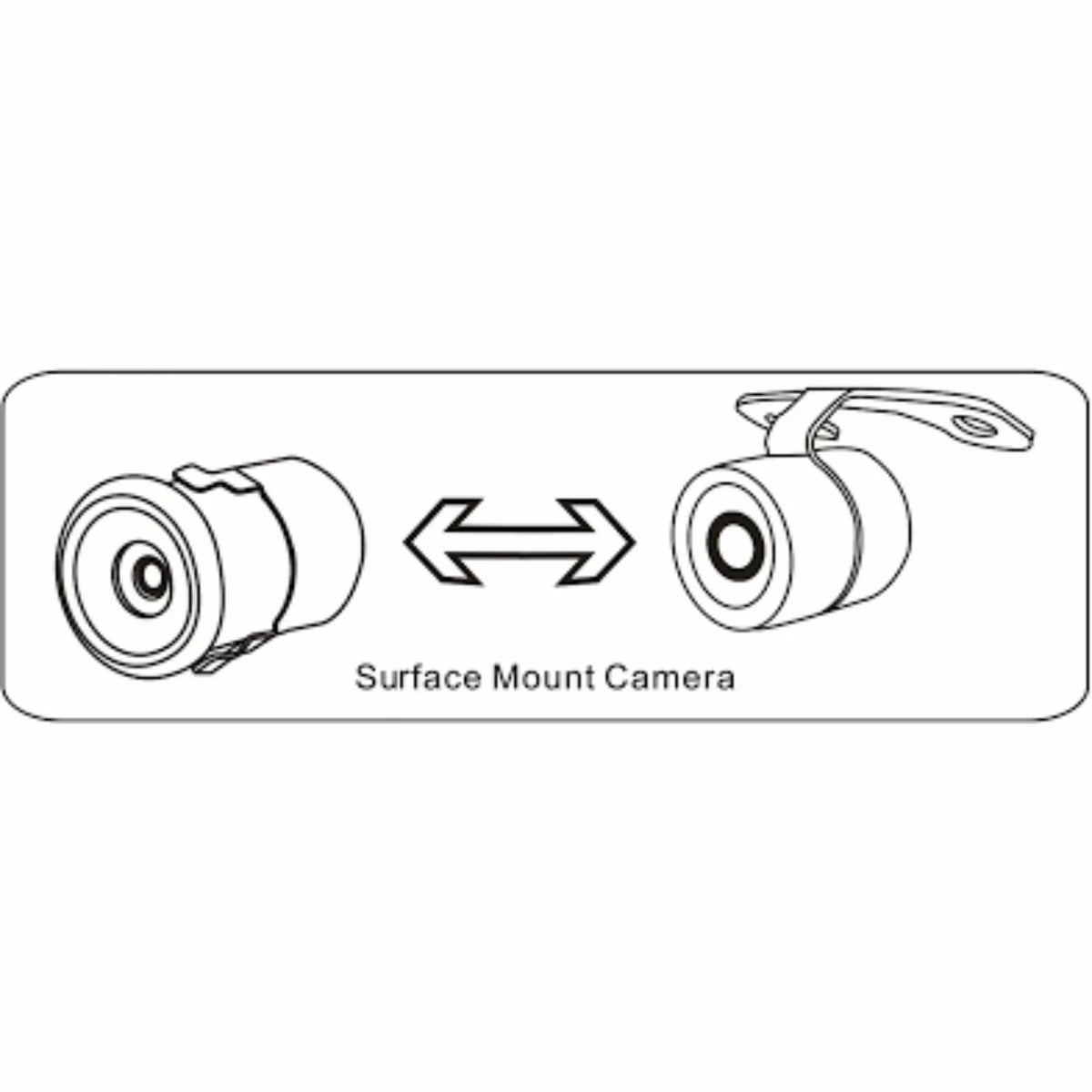 Rydeen CMOSize IV Sizeurface Mount Convertible Key Hole Camera with Night Vision