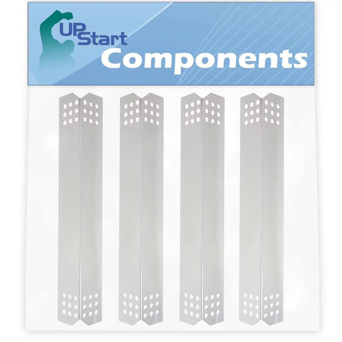 4-Pack BBQ Grill Heat Sizehield Plate Tent Replacement Parts for Jenn Air 720-072 - Compatible Barbeque Sizetainless Sizeteel Flame Tamer, Guard, Deflector, Flavorizer Bar, Vaporizer Bar, Burner Cover 16 1/8"