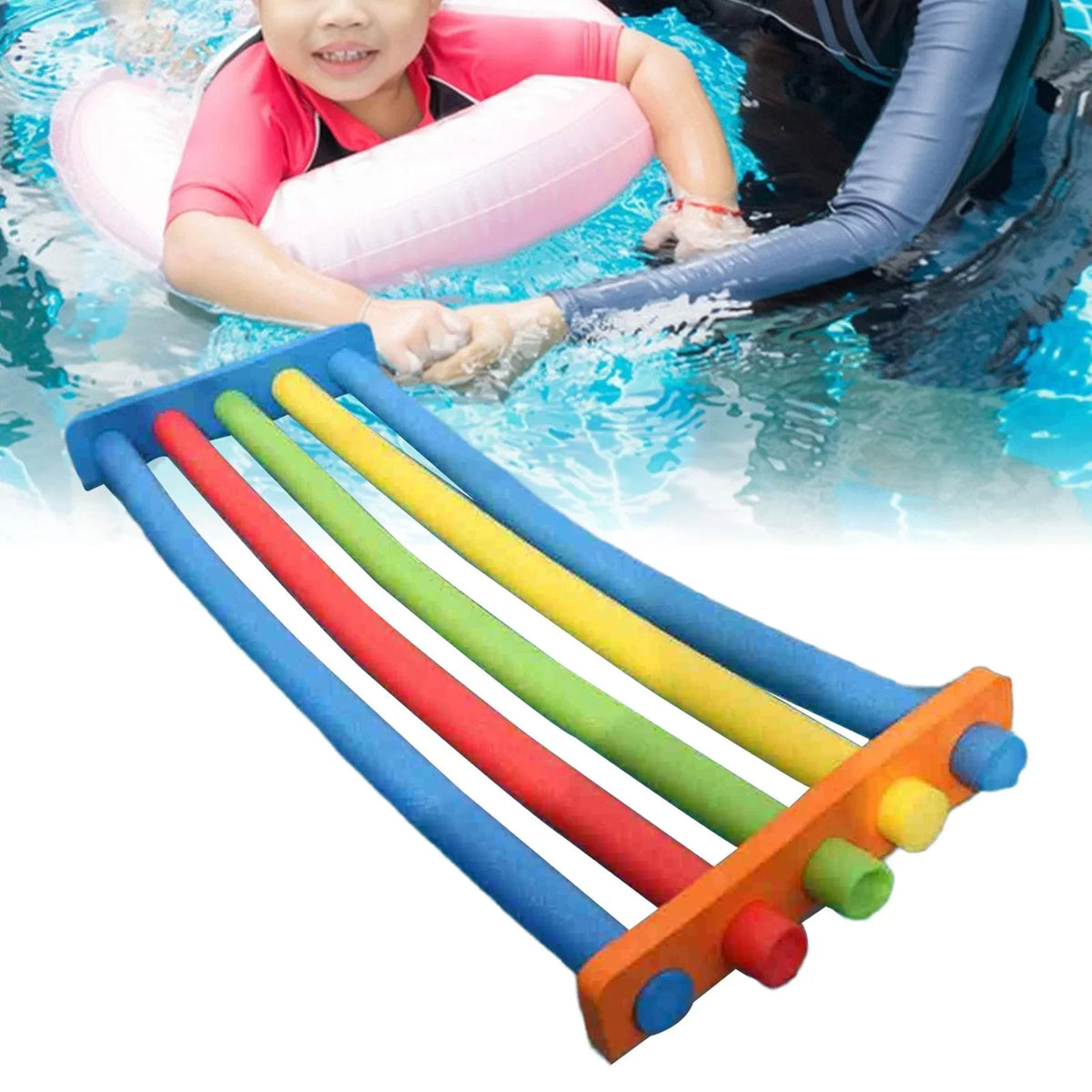 Sizewimming Float Connector Pool for Floating Bed Water Sizeports 52cmx3cmx12cm