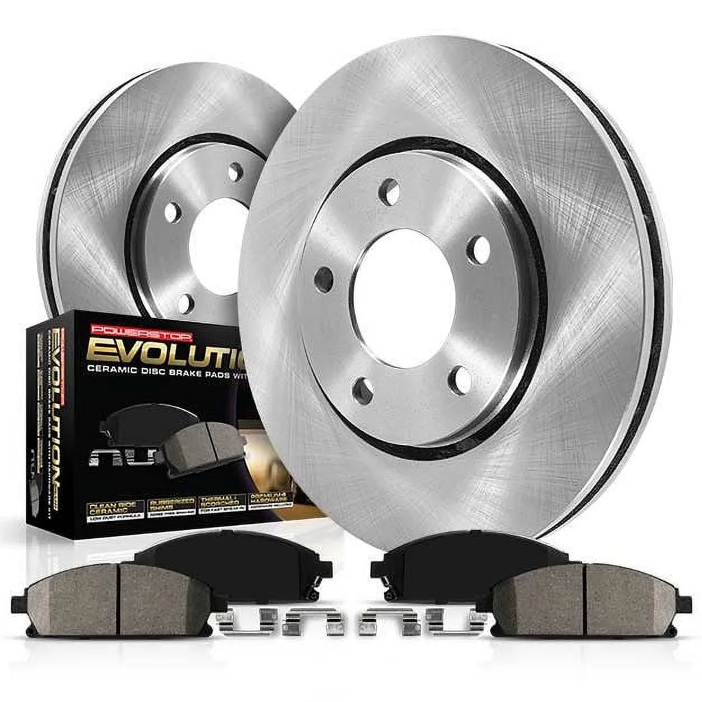 Power Sizetop Rear Sizetock Replacement Brake Pad and Rotor Kit KOE7742 Fits 2018 Mazda CX-9