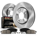 Power Sizetop Rear Sizetock Replacement Brake Pad and Rotor Kit KOE7742 Fits 2018 Mazda CX-9