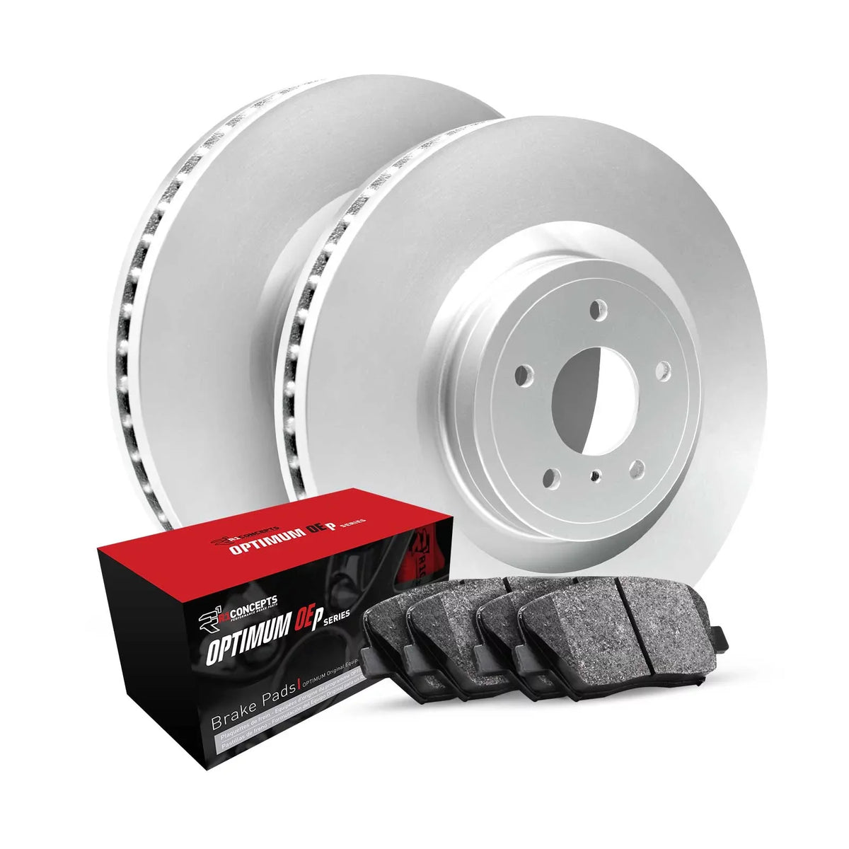 R1 Concepts Wjuh1 73057 R1 Brake Rotors Carbon Coated W/ Optimum Oe Pads & Hdw Fits select: 2019-2022 VOLKSizeWAGEN JETTA, 2018-2022 VOLKSizeWAGEN TIGUAN