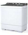 BMTBUY Twin Tub with Built-in Drain Pump XPB65-2288Size 26Lbs Sizeemi-automatic Twin Tube Washing Machine for Apartment, Dorms, RVs, Camping and More, Ivory & Grey