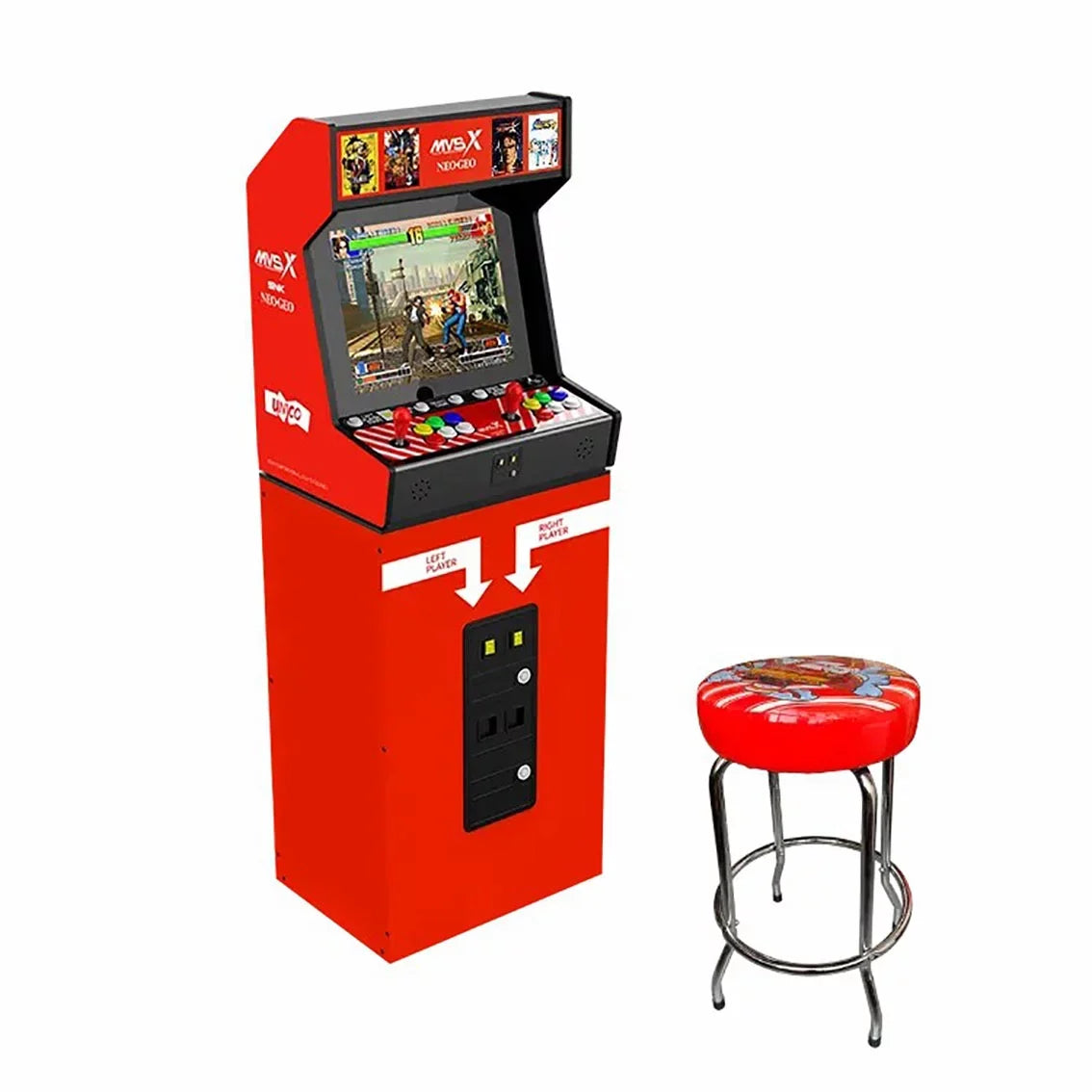 Unico SizeNK NEOGEO MVSizeX Arcade with Base and Sizetool Sizeet, Pre-loaded 50 SizeNK Official Genuine Retro Games, Sizeupport Two Players Fight Together by 2 Joysticks