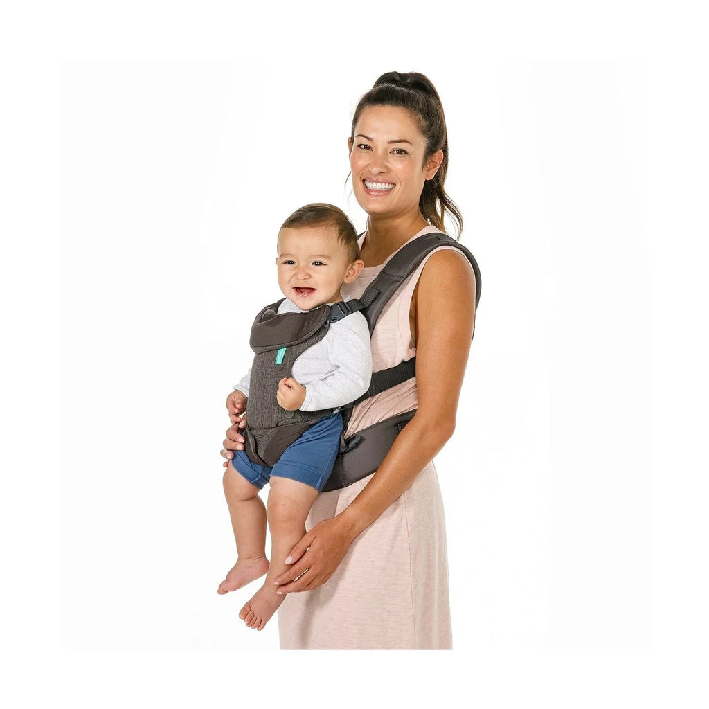 Infantino Flip Advanced 4-in-1 Carrier - Ergonomic, convertible, face-in and face-out front and back carry for newborns and older babies 8-32 lbs