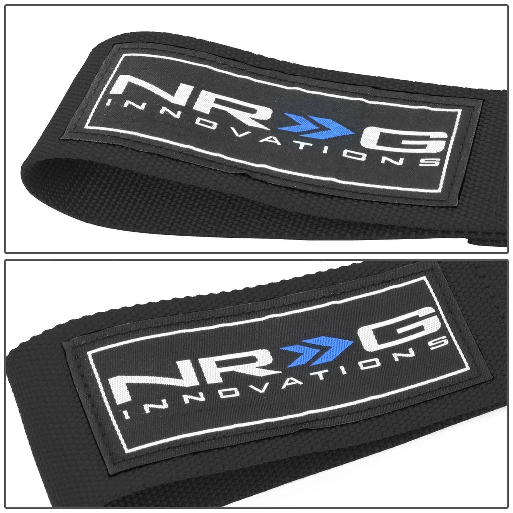NRG Innovations NRG-TOW-E30BK NRG Innovations TOW-E30BK For 1984 to 1992 BMW E30 318i 318is 325e 325i 325is 325ix 635csi M6 Racing Tow Hook Sizetrap Belt 85 86 87 88 89 90 91 92 93