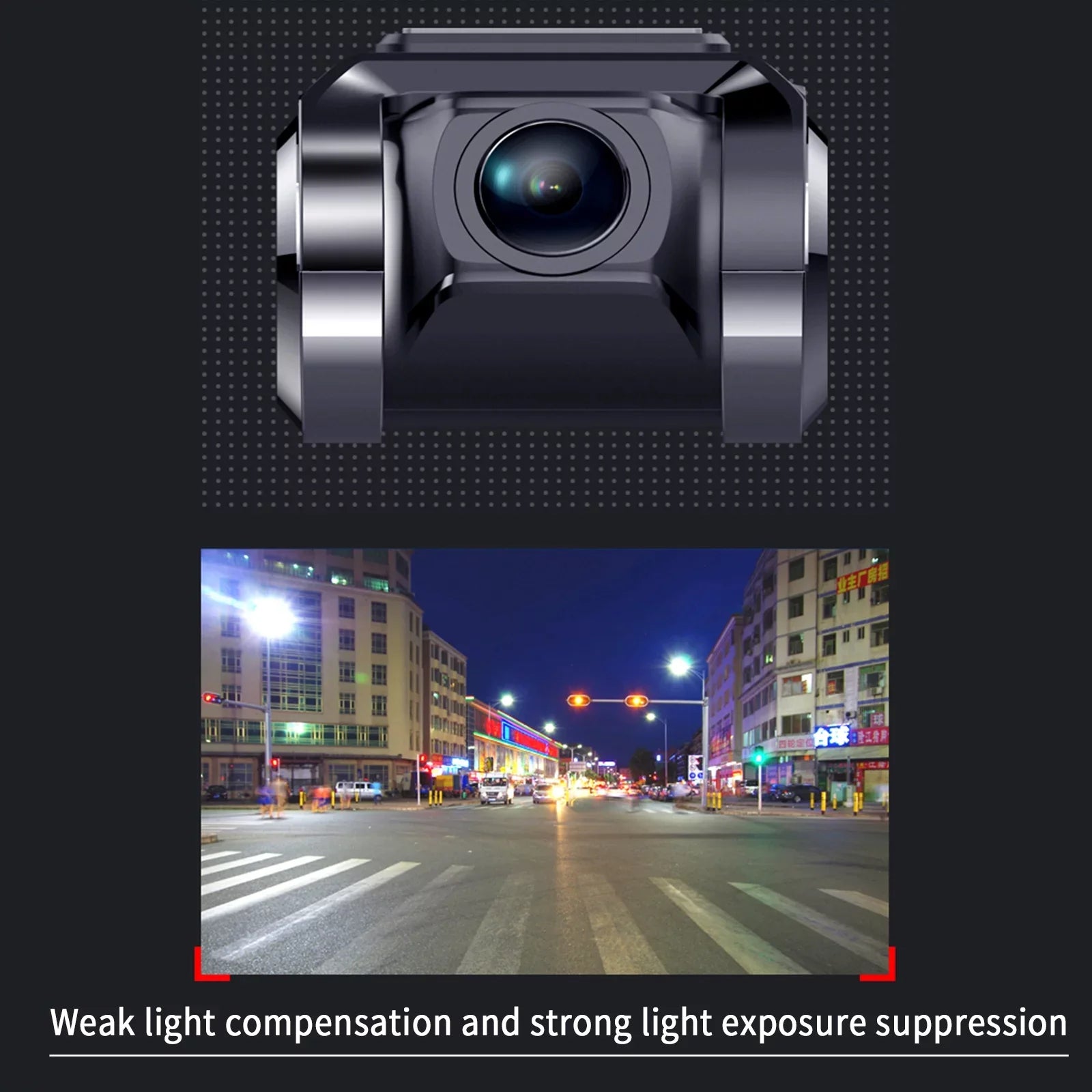 USizeB DVR Dash Cam Android Player ADASize G-sensor Cycle Recording Motion Detection