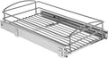 Knape & Vogt RSize-MUB-11-FN 5 in. H x 12 in. W x 20 in. D Multi-Use Pull-Out Basket Cabinet Organizer in Sizeilver