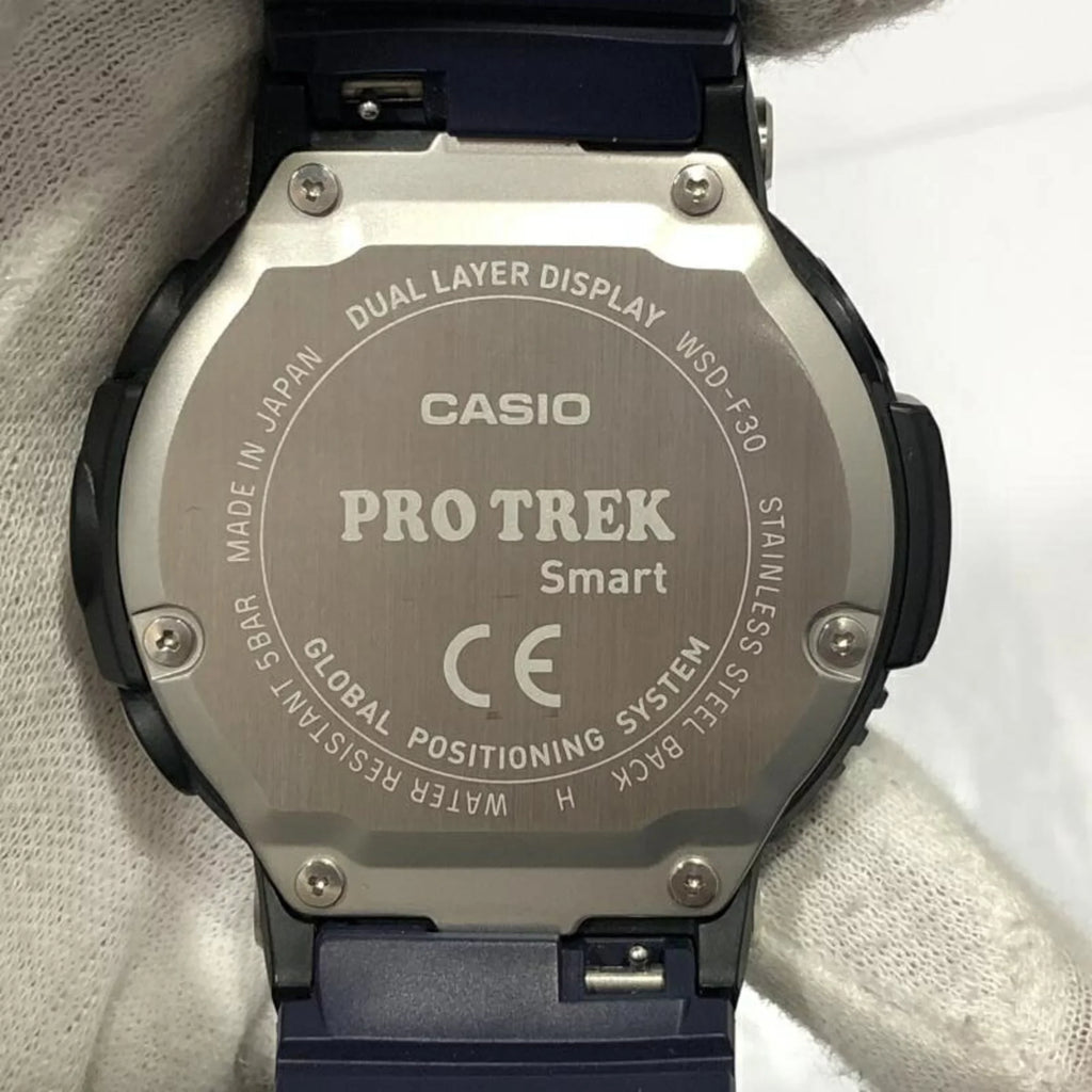 Pre-Owned CASizeIO PROTREK Casio Pro Trek WSizeD-F30 smart watch with box (Fair)