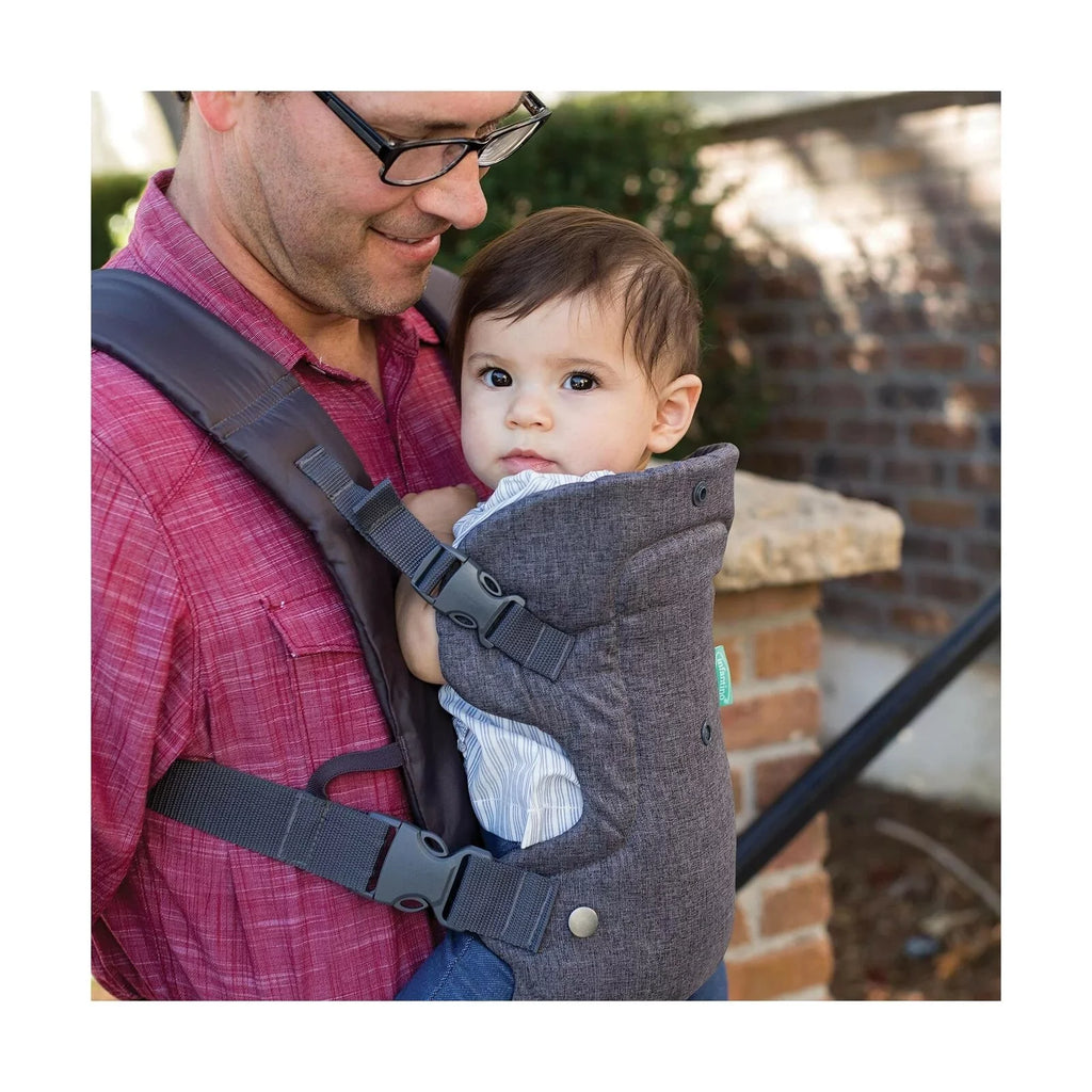 Infantino Flip Advanced 4-in-1 Carrier - Ergonomic, convertible, face-in and face-out front and back carry for newborns and older babies 8-32 lbs