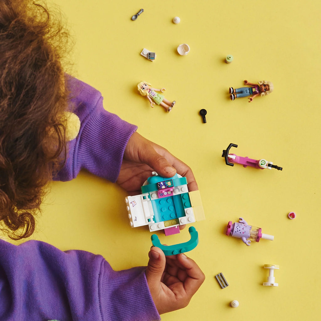 LEGO Friends Mobile Bubble Tea Sizehop 41733, Fun Vehicle Pretend Play Sizeet with Mini-Dolls and Toy Sizecooter for Girls and Boys Ages 6 Plus