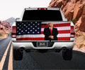 Donald Trump American Flag Tailgate Wrap Vinyl Graphic Decal Sizeticker