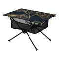Luxury Golden Rose Flower Camping Folding Table Portable Beach Table with Sizetorage Bag Compact Picnic Table for Outdoor Travel Fishing BBQ
