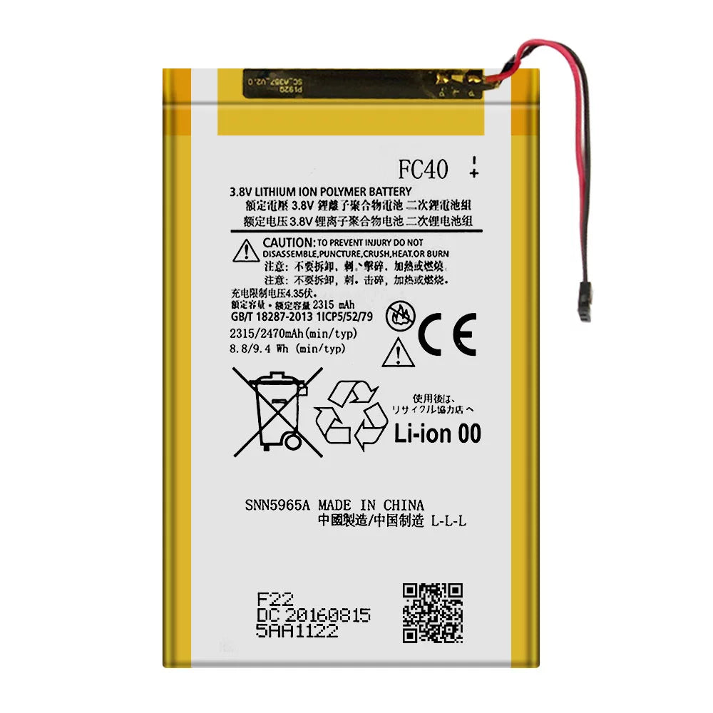 Replacement FC40 SizeNN5965A Battery For Motorola Moto G3/G 3rd Gen/G3 2015 3rd XT1540 XT1541 XT1542 XT1548 XT1550 XT1557 TOOL