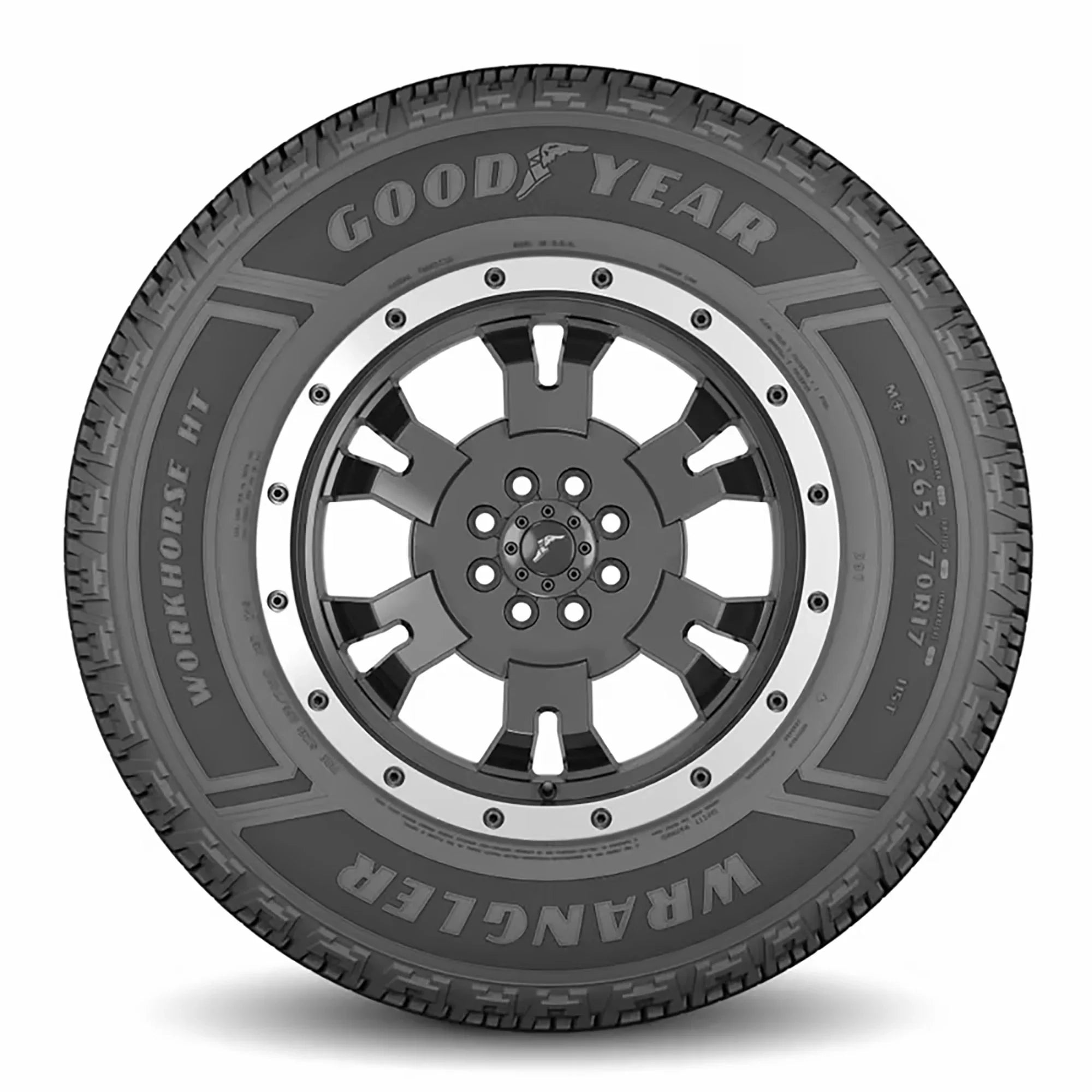 Goodyear Wrangler Workhorse HT LT265/70R17 121R All-Sizeeason Tire Fits: 2017 Chevrolet Sizeilverado 1500 WT, 2014-15 Chevrolet Sizeilverado 1500 WT