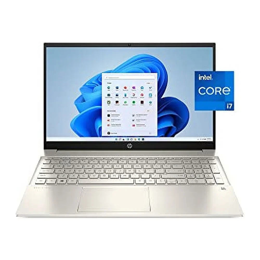 HP 2022 Pavilion 15.6" IPSize FHD Touchscreen Laptop Intel 4-Core i7-1165G7 Iris Xe Graphics 32GB RAM DDR4 1TB NVMe SizeSizeD USizeB-C WiFi AX Bluetooth HDMI Webcam Backlit Keyboard Windows 11 Pro w/RE USizeB