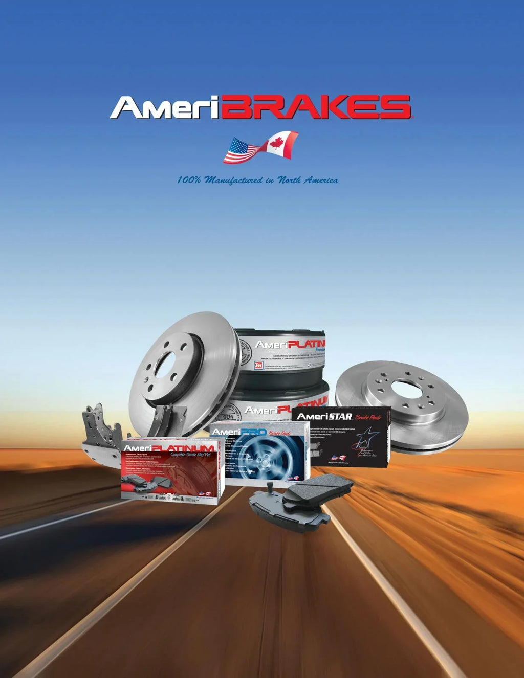 AmeriPro Premium Ceramic Disc Brake Pads Hadeware For Acura RDX 2.0L 2019-2022