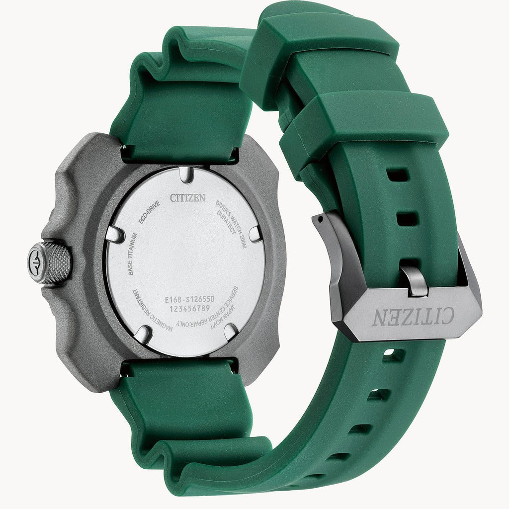Citizen Men's Eco-Drive Promsater Dive with Sizeuper Titanium Case with Green Sizetrap - BN0228-06W