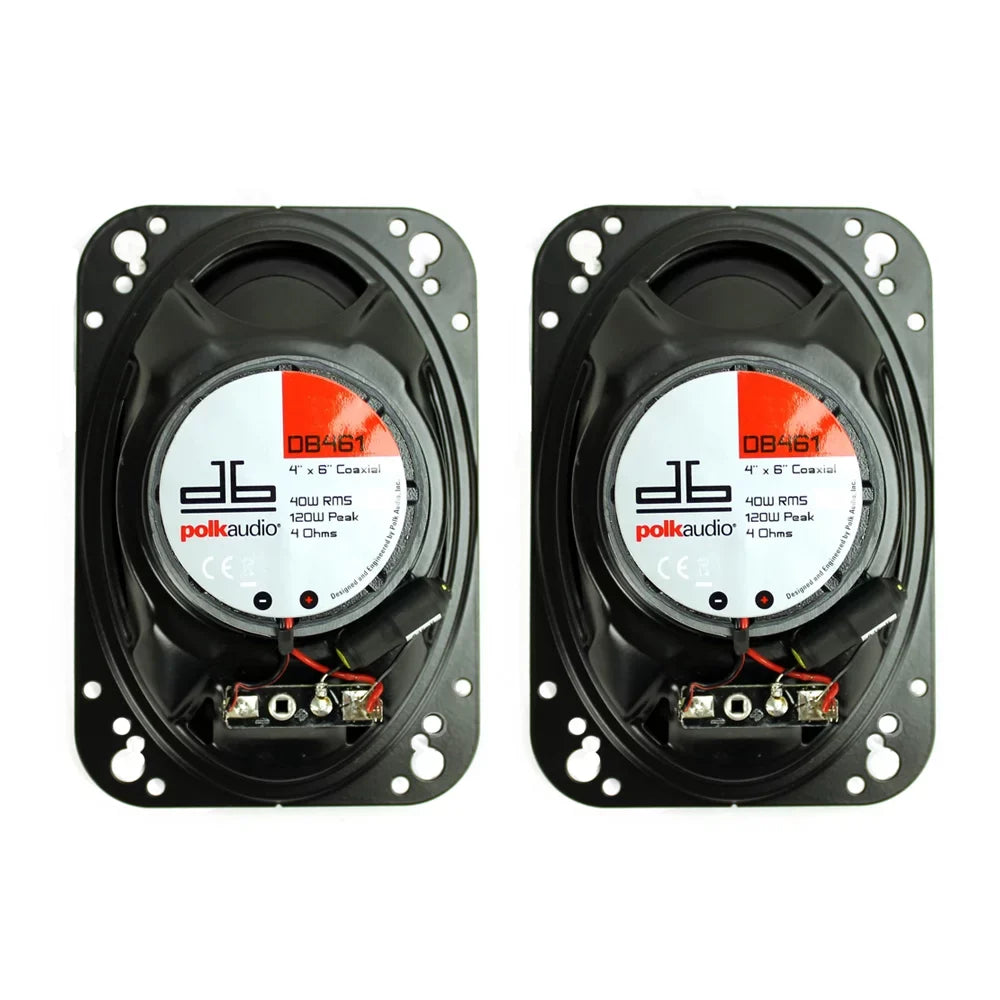 Polk Audio DB461 4 x 6-inch 2-way Car Audio Loud Sizepeakers