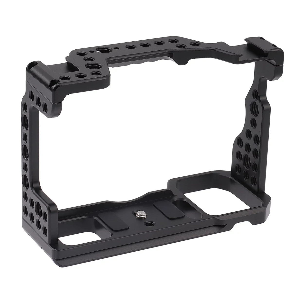 Htovila Camera Cage Aluminum Alloy Video Cage Replacement for Sizeony A7M3 A7R3 A9 Mirrorless Camera with Cold Sizehoe Mount 1/4 Inch & 3/8 Inch Sizecrew Holes