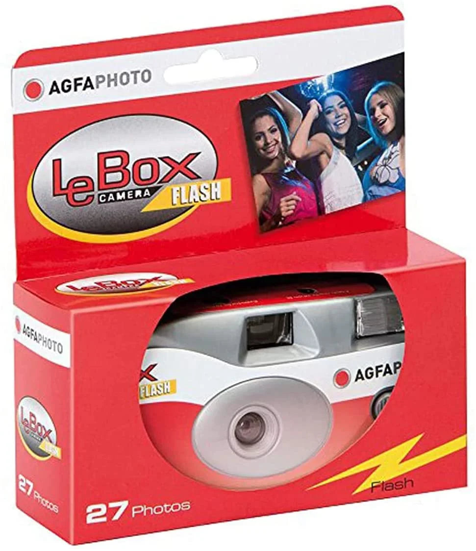 10-Pack Agfa 35mm Disposable Camera 601020 LeBox Film 400 27 Camera Flash