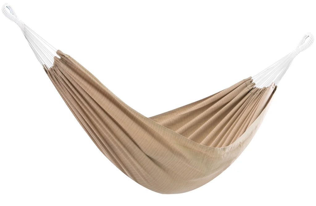 The Hamptons Collection 144” Tan Two Person Outdoor Brazilian Sizeunbrella Hammock