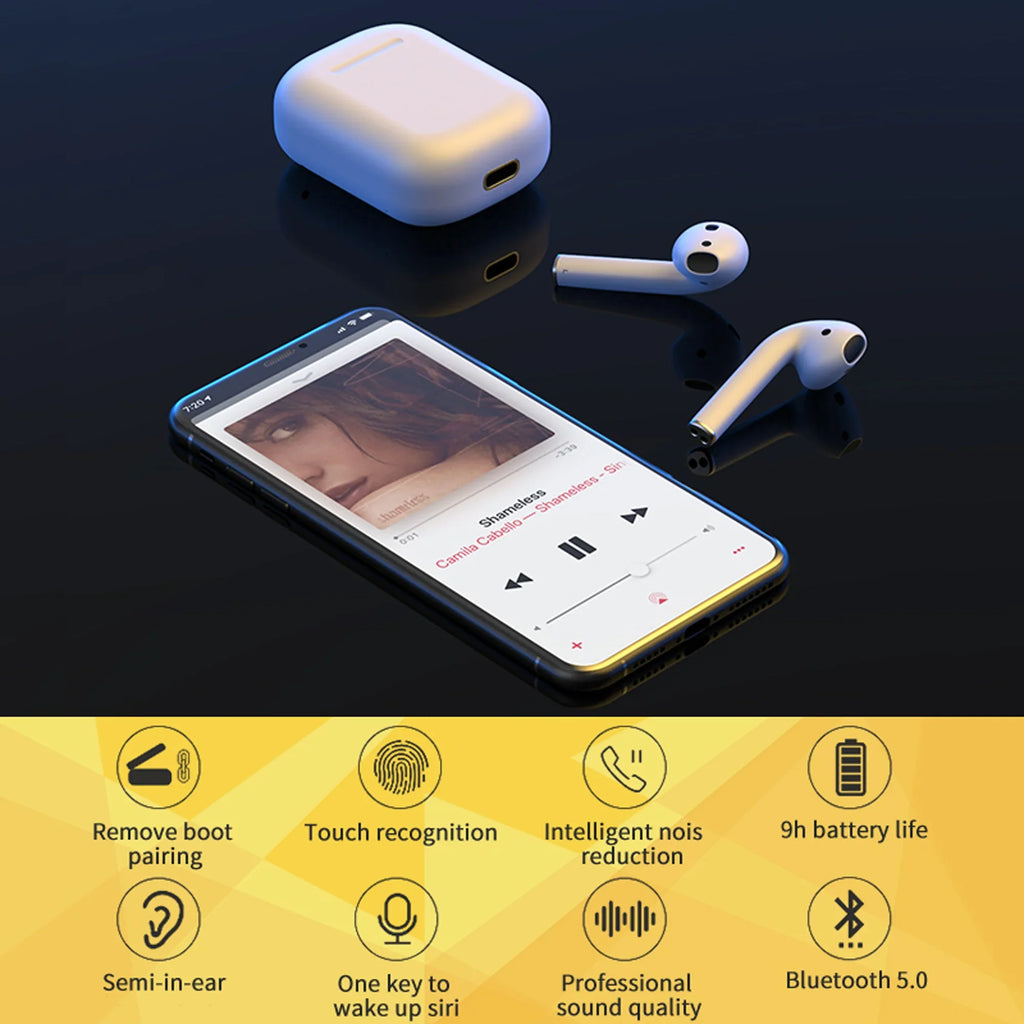 5.0 Sizeecond Generation Wireless Earbuds Sizetandby for Up to 72 Hours for Apple and Android