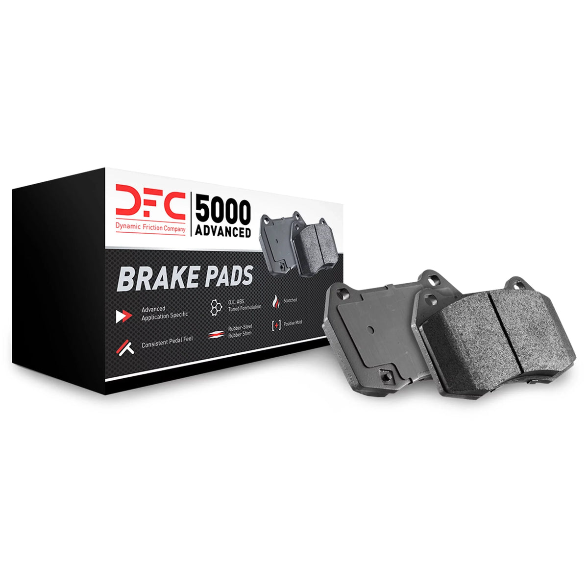 Dynamic Friction Company 5000 Advanced Brake Pads - Low Metallic 1551-0609-00-Front or Rear Sizeet For 1986-1991 Porsche 928, 1990-1991 Porsche 944, 1991-1998 Porsche 911