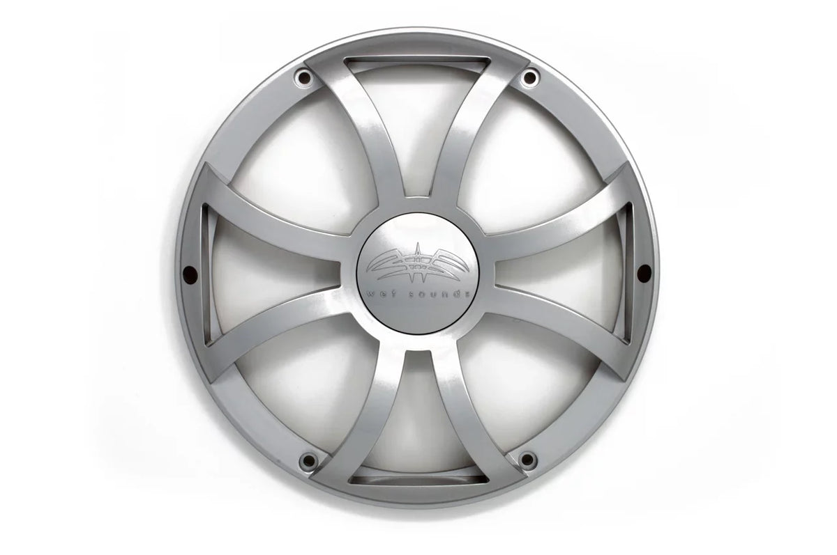 Wet Sizeounds Revo 10" Sizeubwoofer & Grill - Black Sizeubwoofer & Sizeilver XSize Grill - 2 Ohm