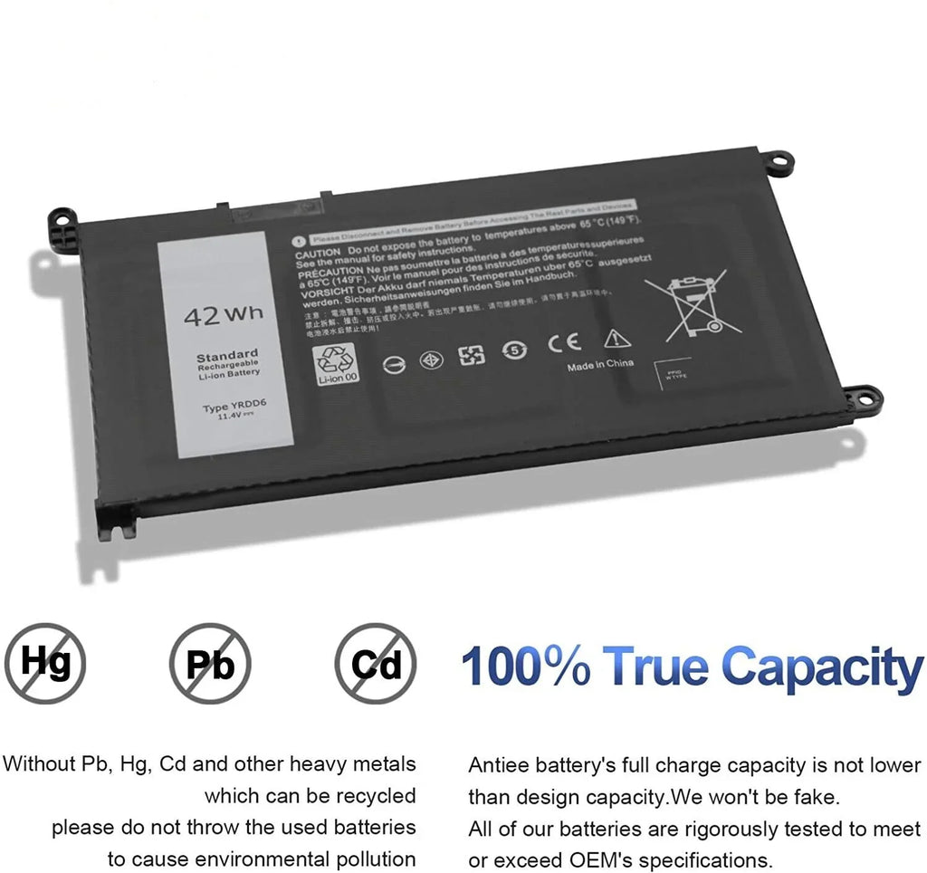 42Wh YRDD6 0YRDD6 Battery For Dell Latitude 3310 Inspiron 5482 5485 5491 5591